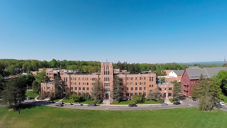 Aerial view of Rosary Hall