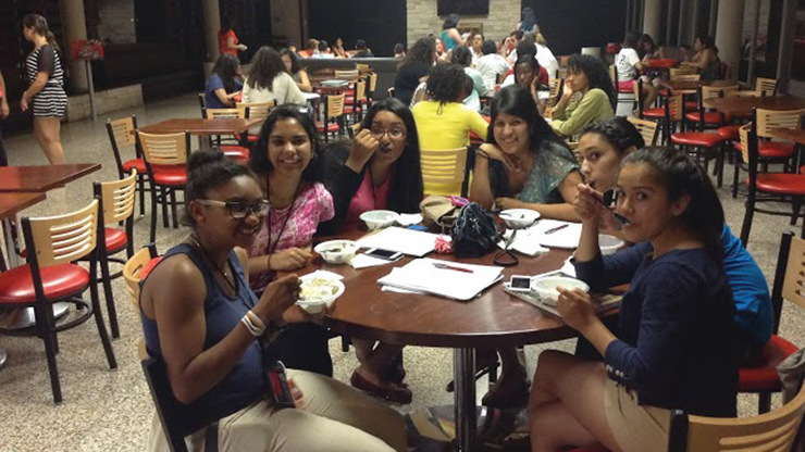 Senior High School Students at Caldwell Cafeteria