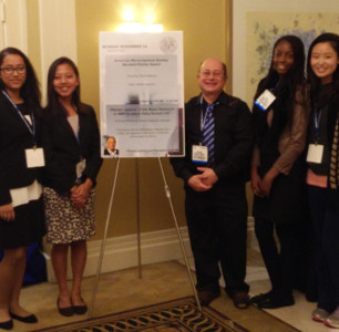 Caldwell Students Presenting Poster at Eastern Analytical Symposium