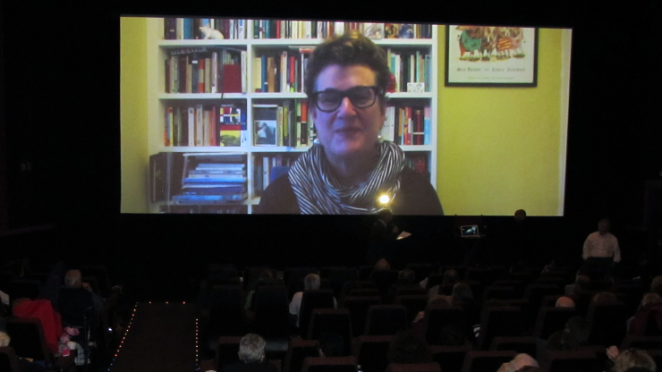 Novelist Meg Rosoff having Video Conference with Cinema Class Students
