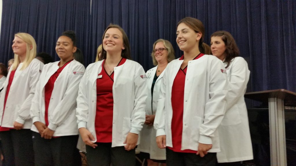 Nursing Students at White Coat Ceremony