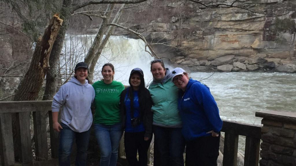 Caldwell Faculty and Students Volunteering in Christian Appalachian Project’s Work-fest in eastern Kentucky.