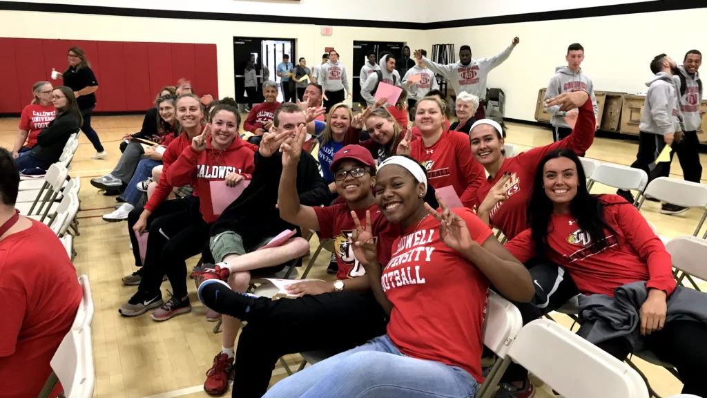 Caldwell Students volunteering on Caldwell Day