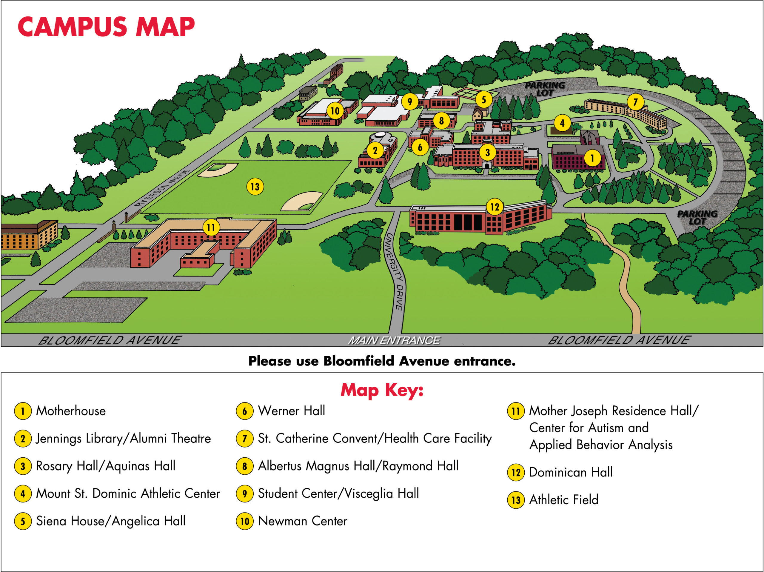 Campus Map Caldwell University