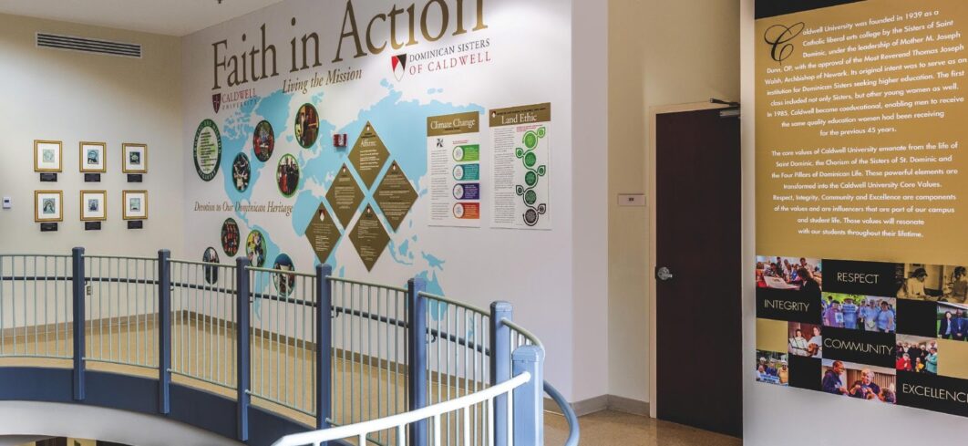 “FAITH IN ACTION” WALL IN WERNER HALL