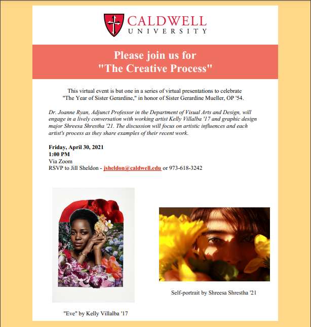 The creative process event flyer