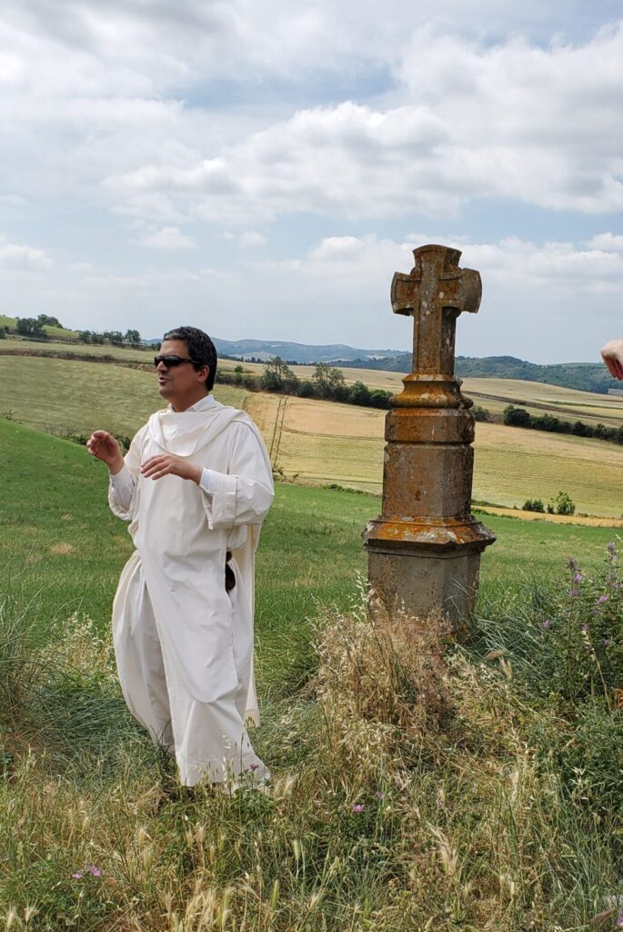 Dominican Father Renaud Silly, O.P. near Prouilhe, France.