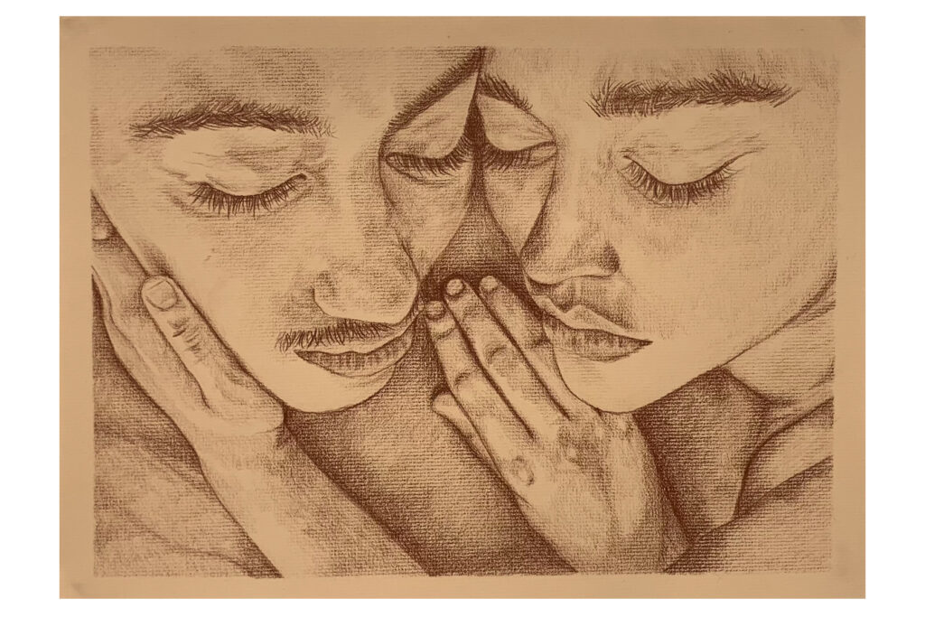 Sketch of two women