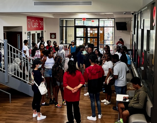 Newark HS students visit Caldwell